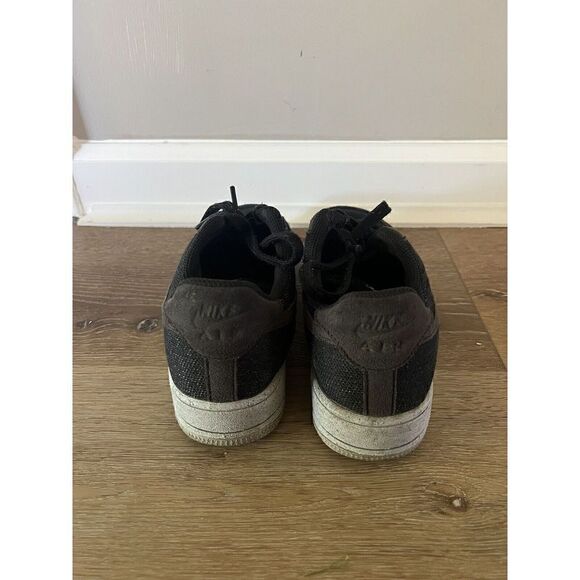 Nike Air Force 1 Crater Flyknit Chambray Blue Black DH3375-001 sz 7Y = 8.5 Women - Picture 3 of 8